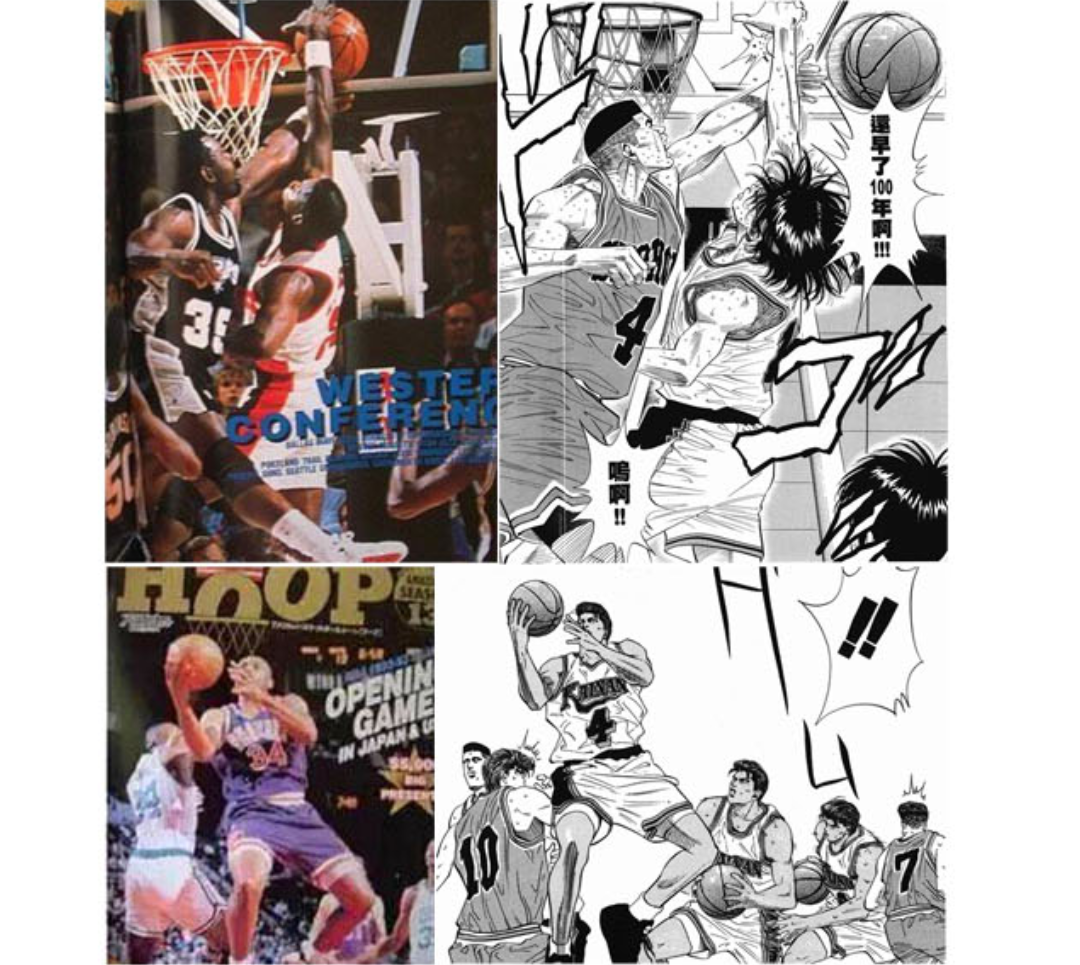 灌篮高手为什么不画nba(井上雄彦在创作《灌篮高手》人物时到底有没有NBA中的对应原型)