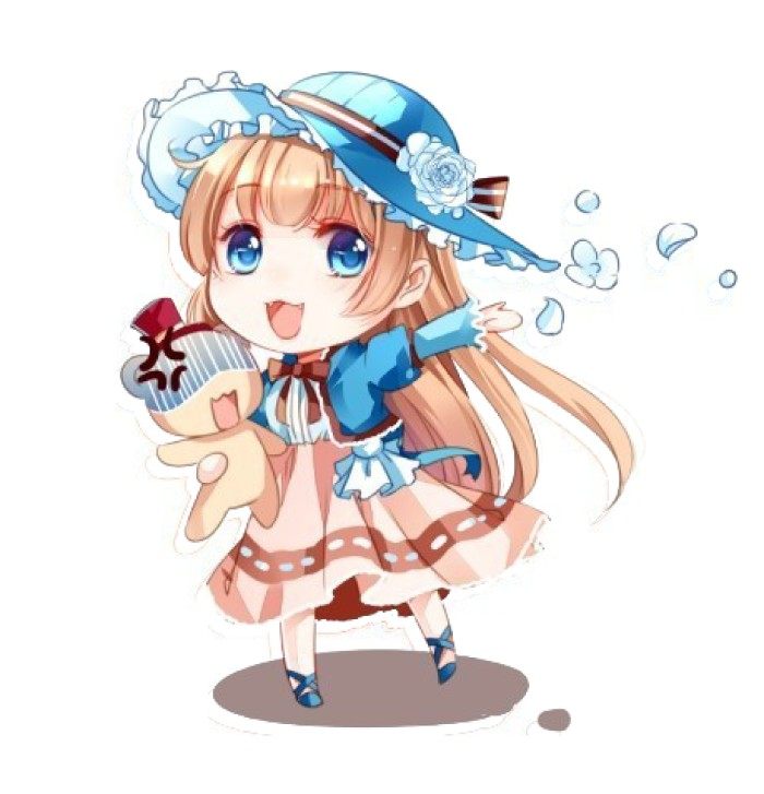 十二星座q版可爱拟人图,水瓶座好q好萌哦