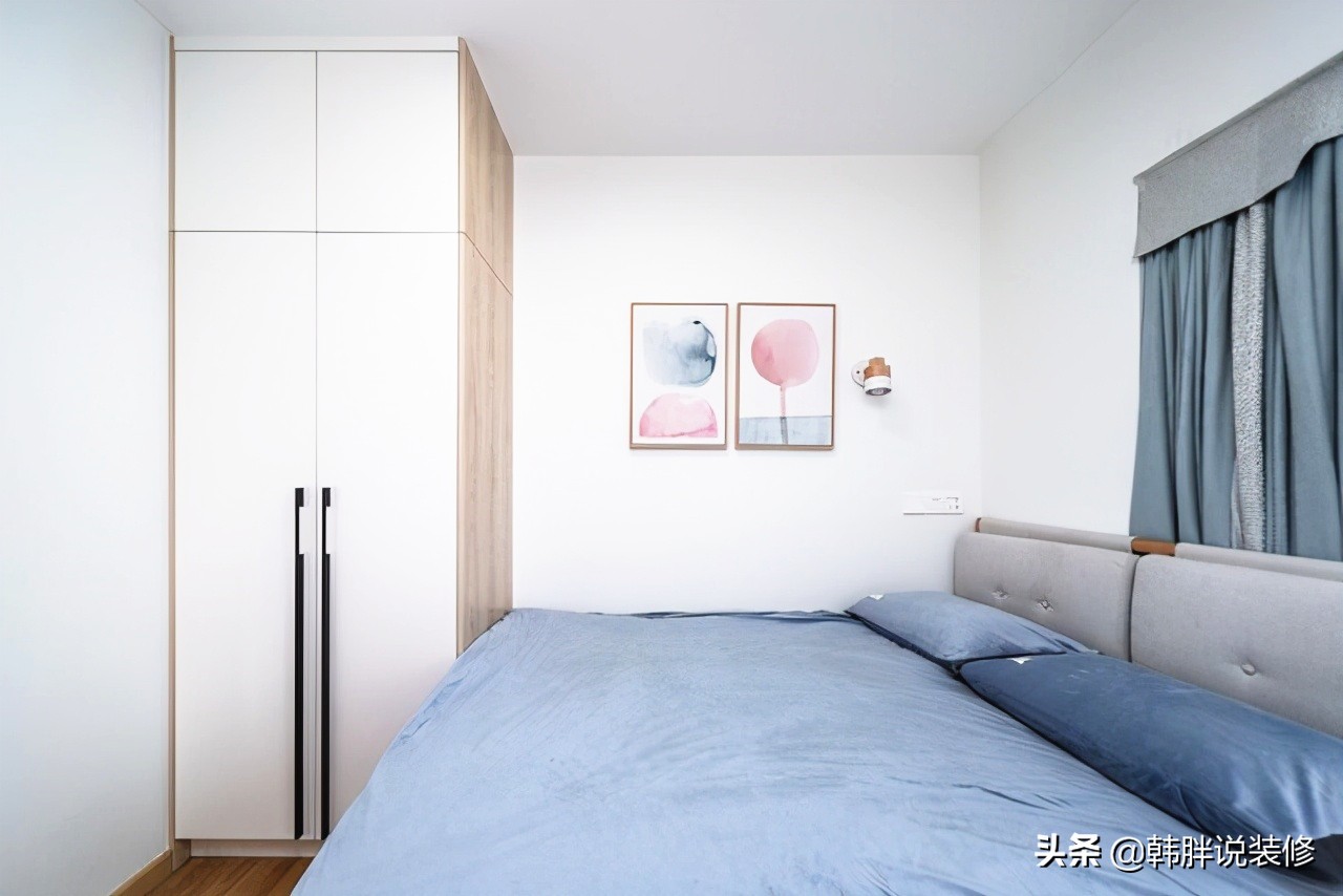 她家的110㎡新房，坚持砸掉客厅和书房的隔断墙，效果让人惊艳