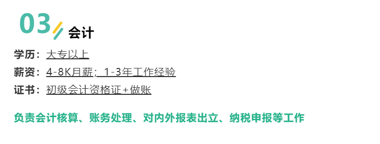会计专业毕业，没有工作经验。我的工资能拿到3000+吗？