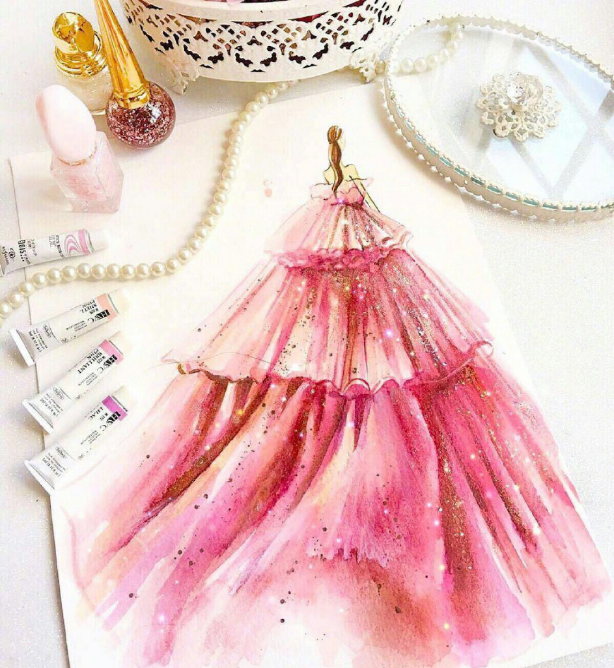 十二星座专属手绘公主裙,天秤座优雅艳丽,双鱼座是花中精灵!