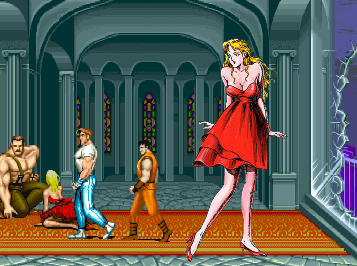 《快打旋风》测试闯关游戏,自然要首选capcom的《快打旋风》.