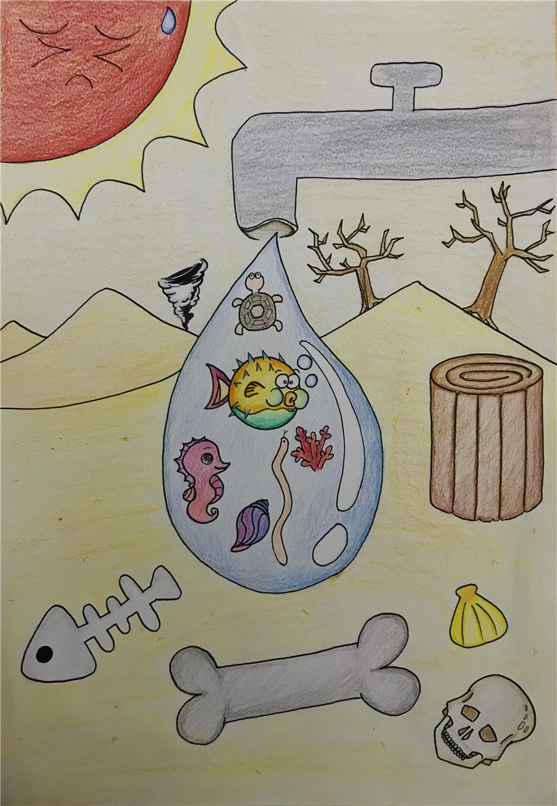 保护水环境——2020年"世界水日""中国水周"节水护水绘画作品展播(五)