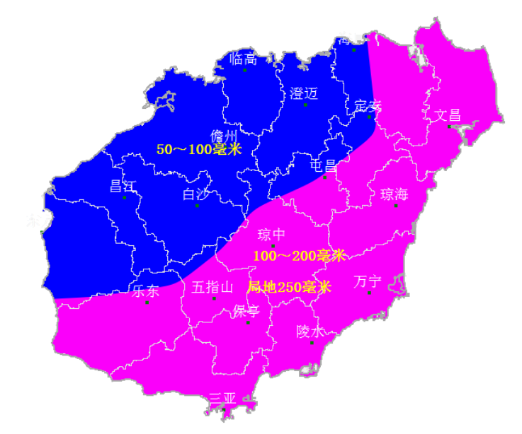 南海热带低压已生成 31日夜间～8月2日全岛将有较强风雨