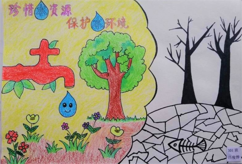 保护水环境——2020年"世界水日""中国水周"节水护水绘画作品展播(五)