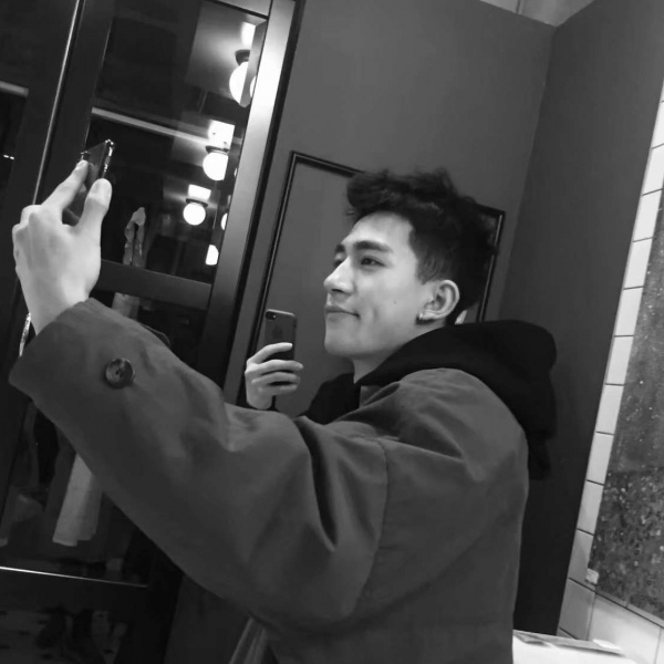 个性双影韩国头像男生大全图片