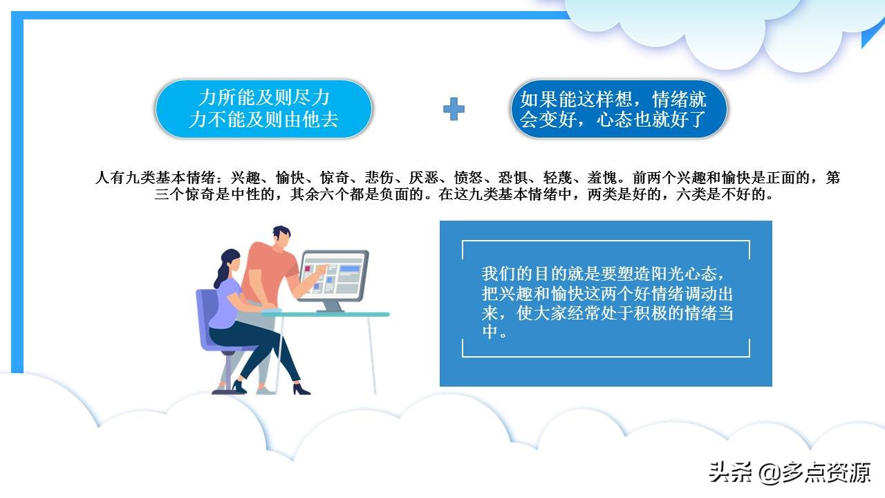 《如何塑造阳光心态培训》PPT培训课件分享