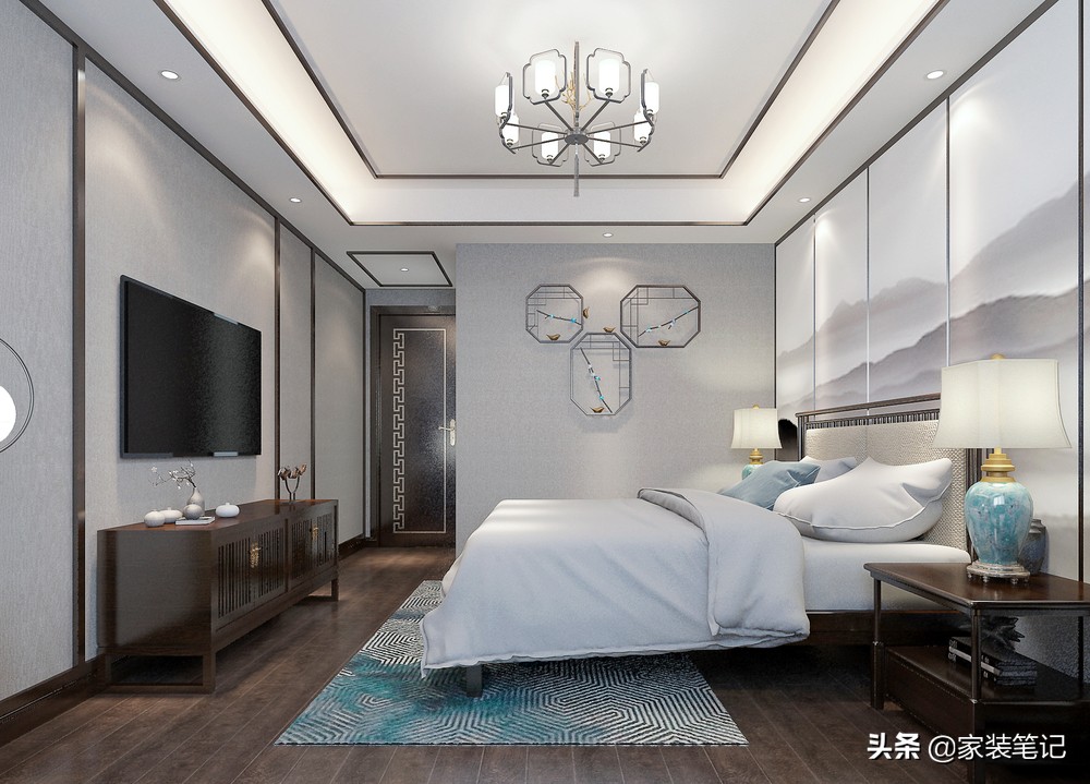 看了众多装修，还是觉得中式好看，这户新中式，细节之处尽显雅致