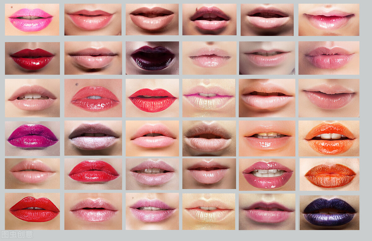 嘴唇正常颜色对照表图片