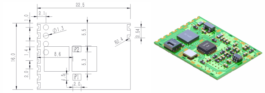射频模块无线收发RF63U芯片应用数据传输和基建网络