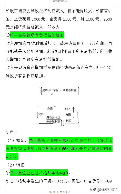 零基础学习会计，268页会计基础知识点汇总，十分全面