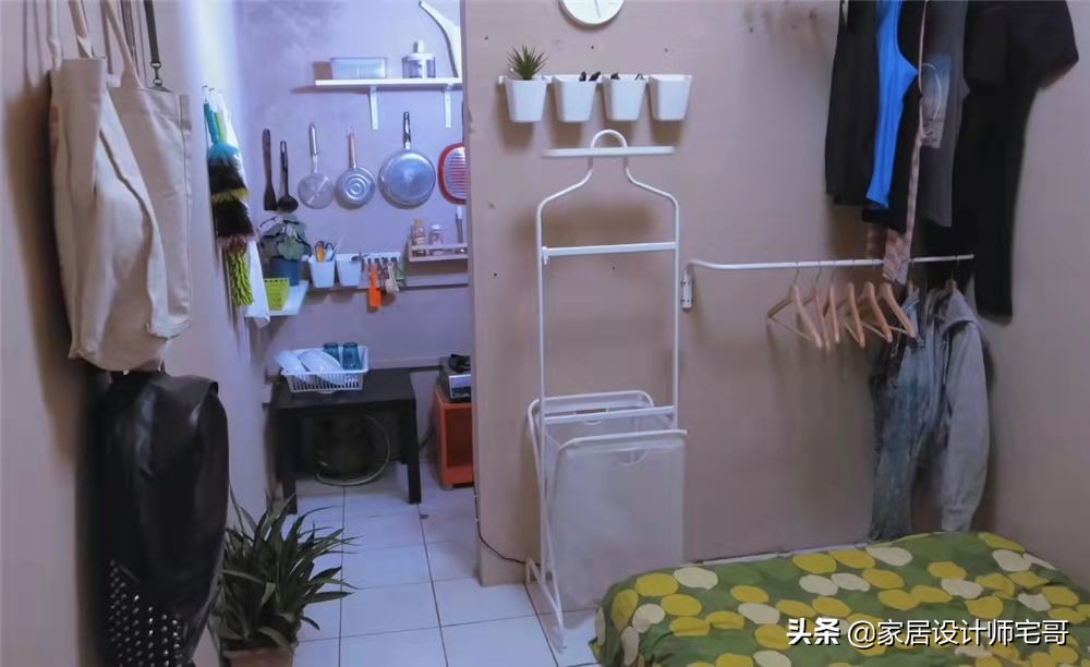 香港33岁小哥的16㎡蜗居，打造1室1厅，功能齐全，网友：苦中作乐
