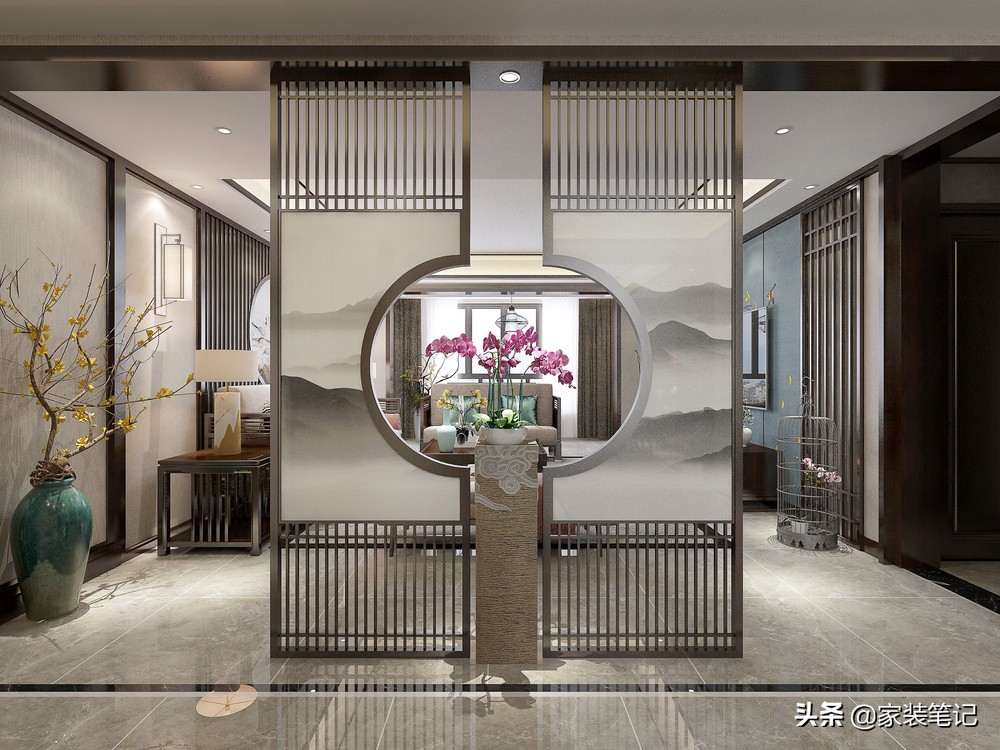 看了众多装修，还是觉得中式好看，这户新中式，细节之处尽显雅致