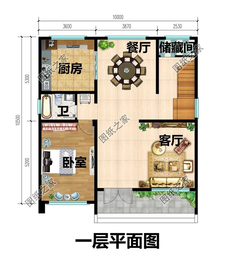 现代风农村自建房设计，用色简单好看，受到年轻人的喜欢