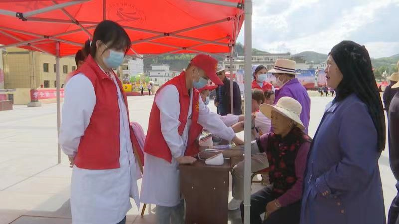 临潭县举行“喜迎二十大•志愿我先行”“六个100”文明实践志愿服务集中示范活动